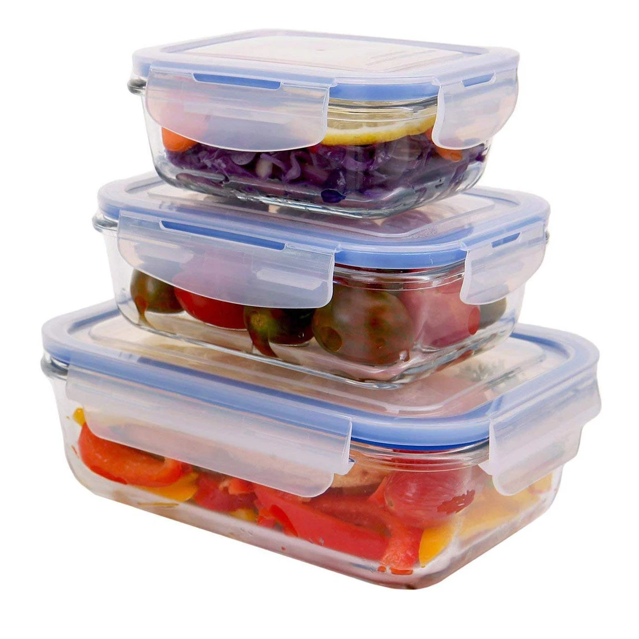 

cutlery lunch pyrex cookwaresets borosilicate container with lid food storage box