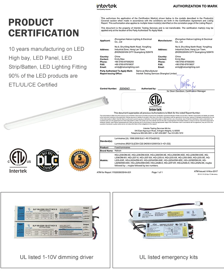 Best seller waterproof ip65 hospital adjustable 36w 60w 4ft 8ft slim linear led batten strip lamp