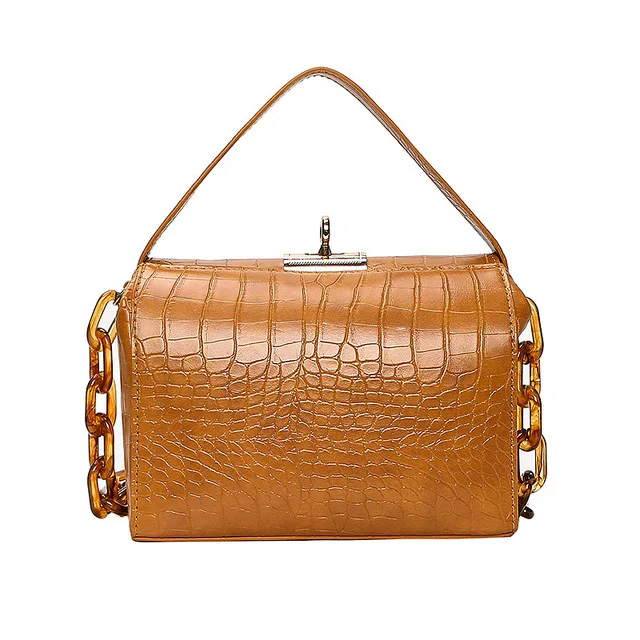

2021 crocodile leather ladies handbag wholesale genuine leather women shoulder bag boston bag