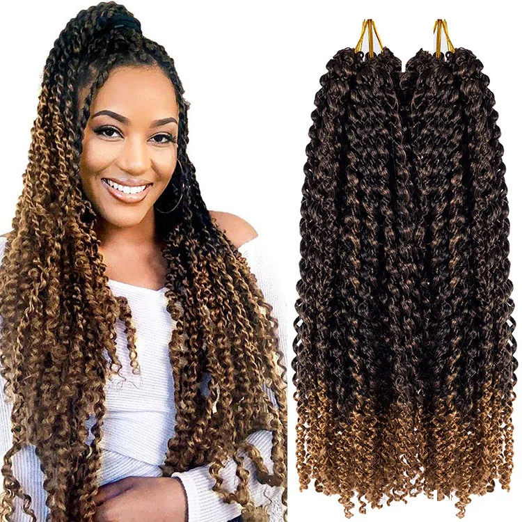 

Wholesale Passion Twist Crochet Hair Solid And Ombre Color Synthetic Fiber Braid Extensions 18 Inches Crochet Passion Twists, Bug black brown purple blue gray