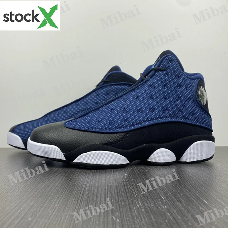 

In Stock X Brand Sneakers 2022 Newest Large size Jordan 13 Retro Brave Blue Red Flint Del Sol men's basketball shoes