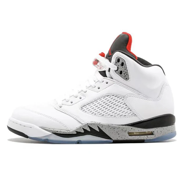 

5 Retro White Cement men women sneakers fashion casual sports shoes basketball shoes