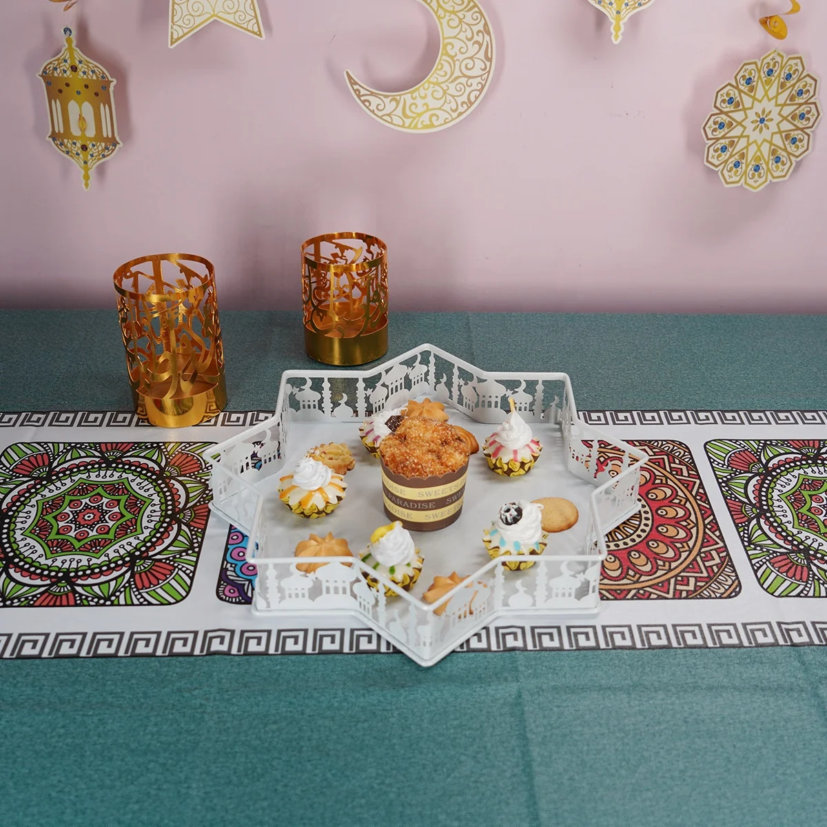 

DAMAI Wholesale Ramadan Metal Pallet Eid Home Decorative Ramadan Party Supplies Ornaments Islamic Gift