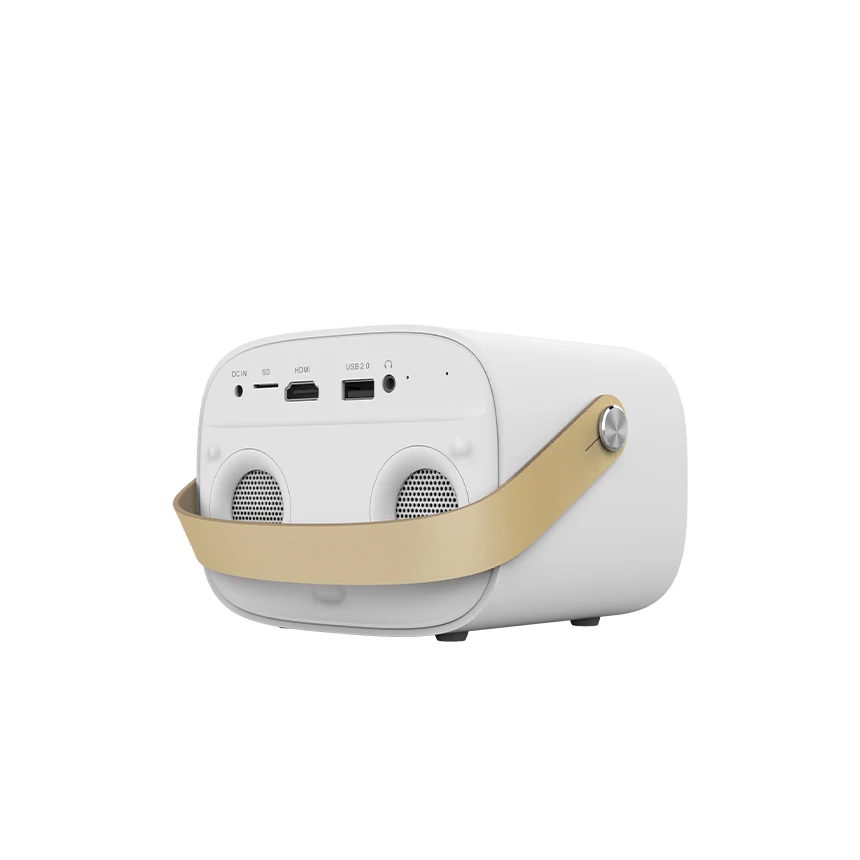 

hot selling best M5 HD 3d mini projector in low price, White