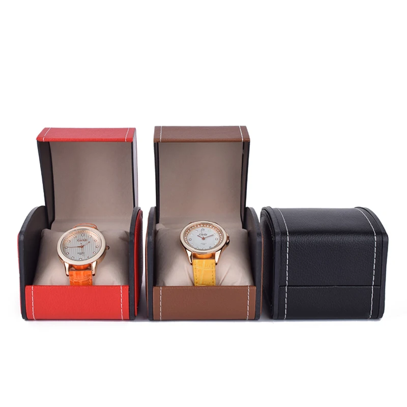 oem storage PU leather gift luxury boxes for watches packing cases watch box custom logo