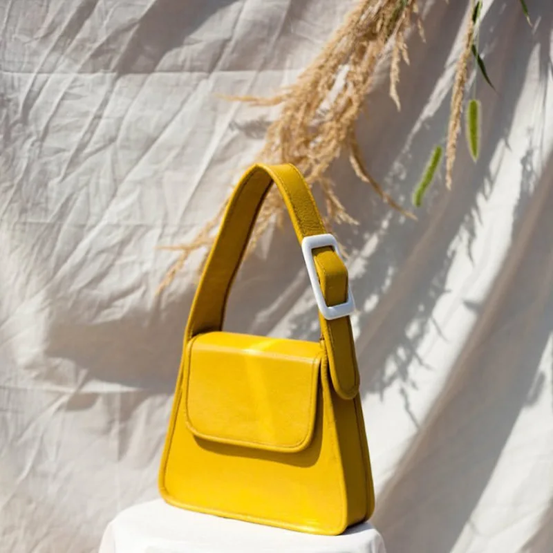 

Niche Design Wild Candy Color Mobile Phone Bag Female 2021 New Fashion Square Buckle One-shoulder Portable Underarm Bag