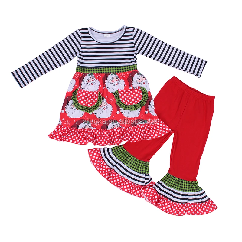 

Christmas Girls Outfit Winter Dress With Two Packet Christmas Baby Clothes, Picture