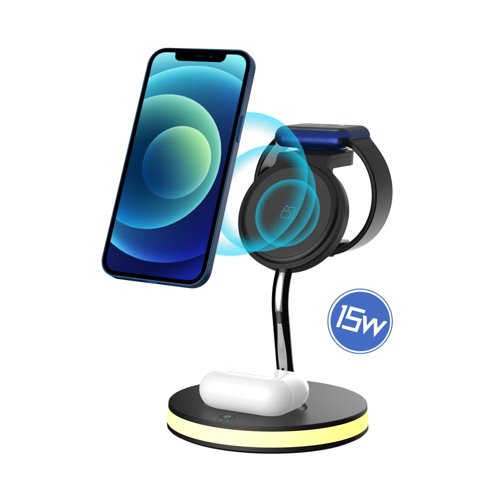 

2022 The most cost-effective 15W/20W wireless charger 3 in 1 wireless charging station Best magnetic wireless charger