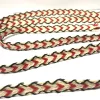 Jacquard Decorative String Woven Cotton Flat Webbing For Macrame Cord Lace