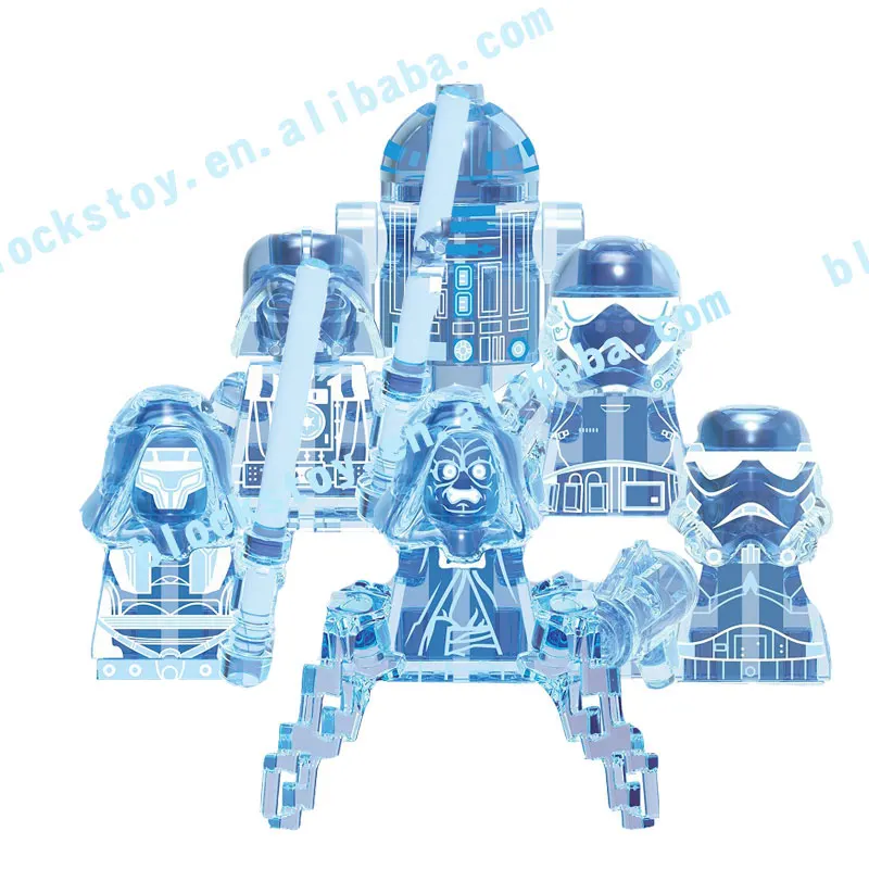 

X0287 SW Space Wars Darth Vader Emperor Palpatine Revan R2 D2 Mini Building Blocks Action Figures Children's Education Toy