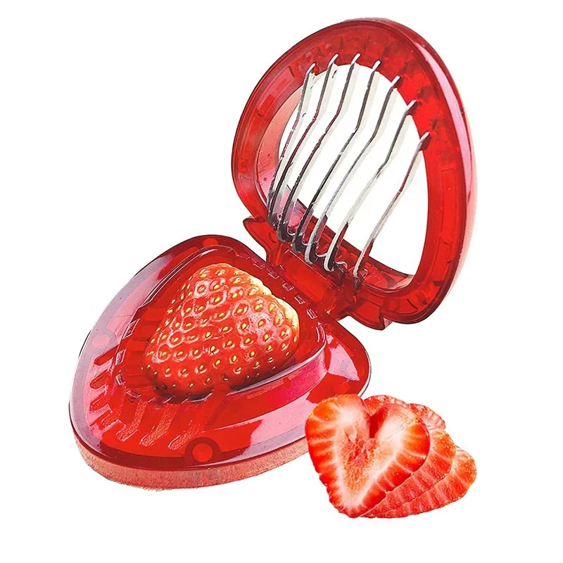 

Stainless Steel Blade Kitchen Tools and Gadgets Simply Section Strawberry Slicer, Customized