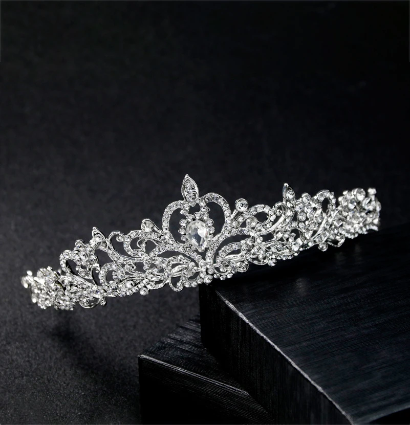 

Wedding Bridal Crown 2021 Korean Crystal Headband Bridal Headdress Hair Accessories Birthday Crown Jewelry Crown