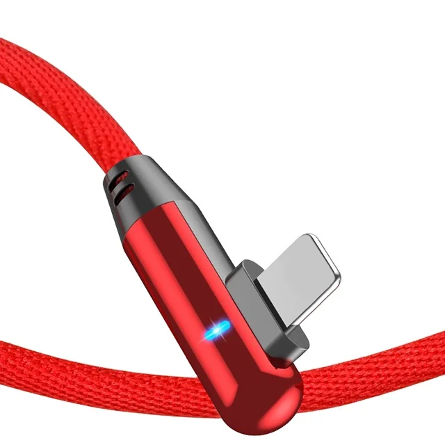 

It is suitable for Apple&Android&Type-C intelligent straight head double elbow data cable fabrics charging cable