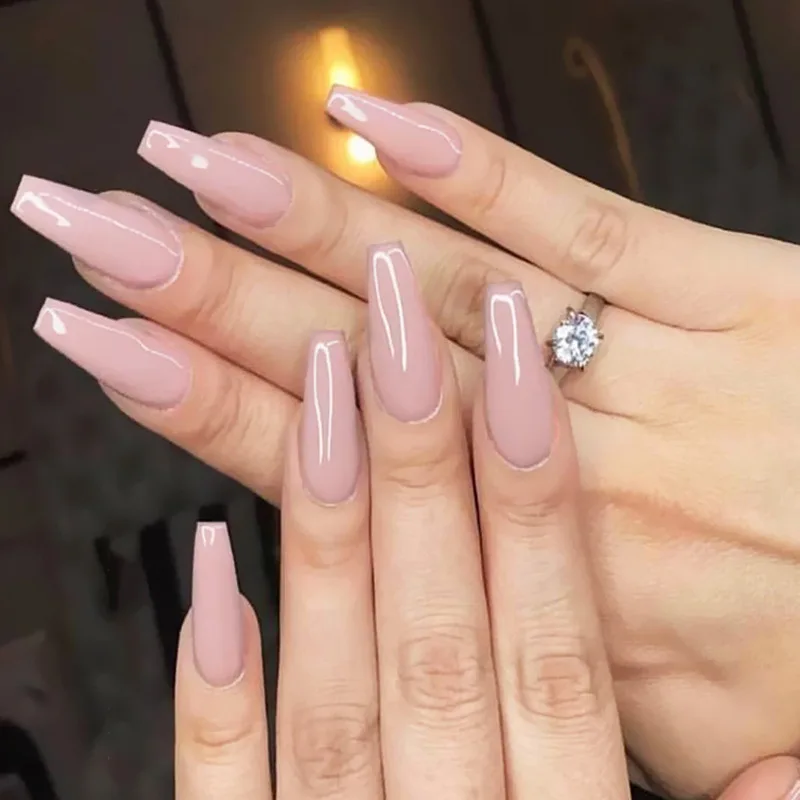 

Matte Fake Nail Meiudm Fingernail Strips Wholesale Full Cover Artificial Nails