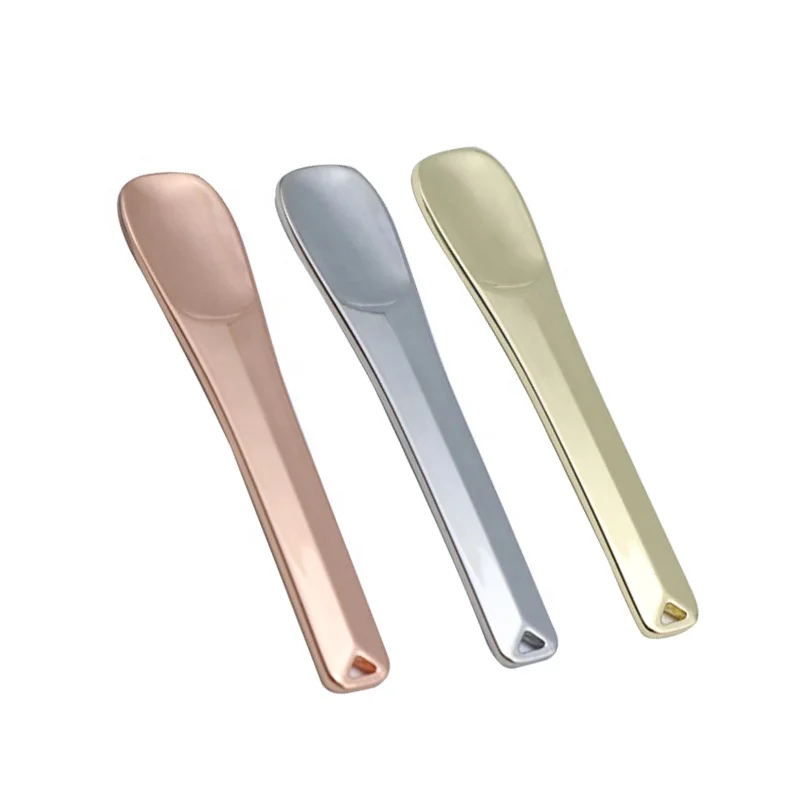 

New Mini Metal Makeup Spatula Eco-Friendly Zinc Alloy Face Cream Spoon Cosmetic Spoon Spatula