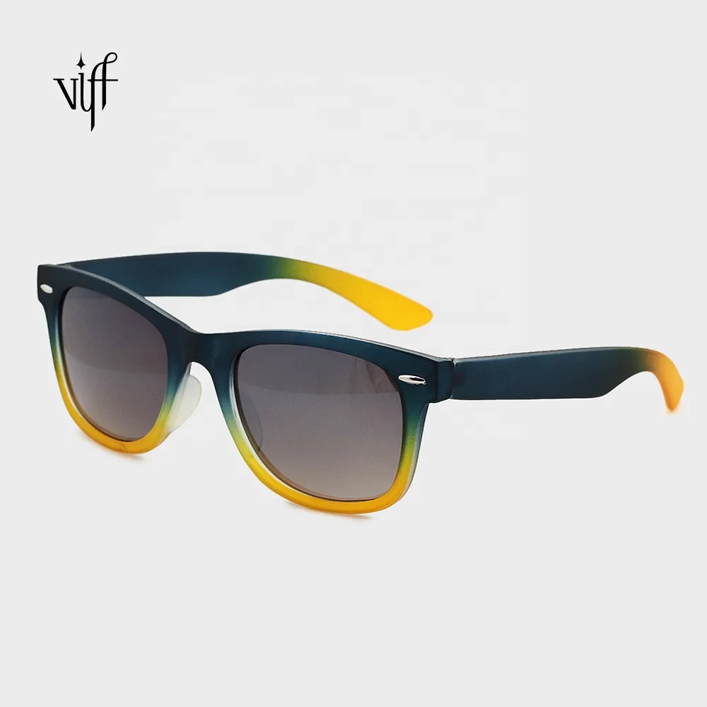 

VIFF Rubber Kids Vintage Sunglasses HPK19275 Children Straight Temples Glasses Circle Shades for Boys Girls Baby