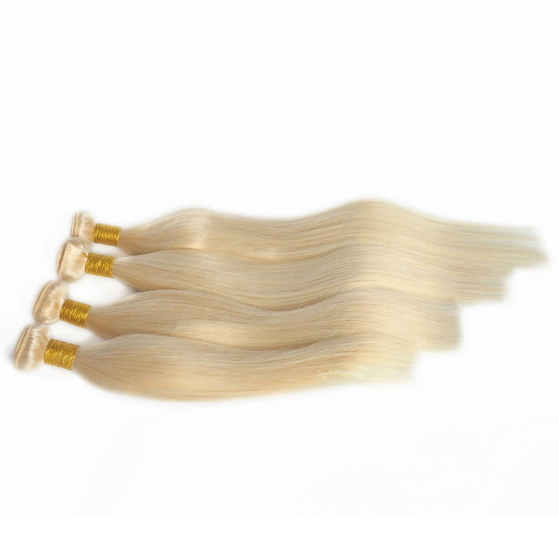 

Virgin Cuticle Aligned 613 Blonde Color Hair Bundles weave extension braiding 100% Human Hair Extension