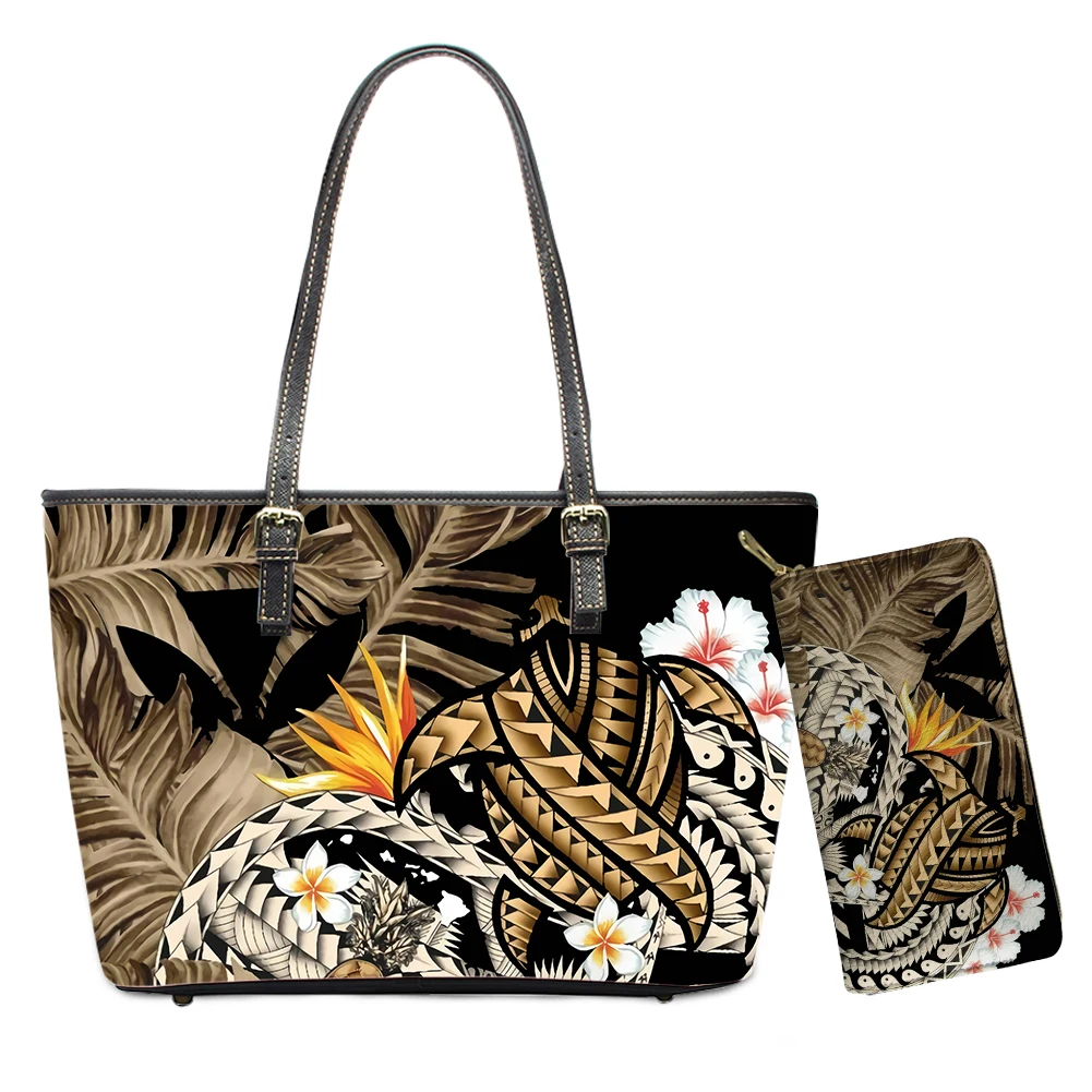 

Vintage Brown Tribal Tote Bags Leather Purses And Wallet 2Pcs Brand Luxury PU Bag Printing On Demand&Dropshipping Handbags 2020, Customizable