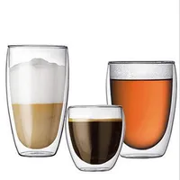 

Well-Design Double Wall Insulated Glass Coffee Mugs Glass Tea Cup