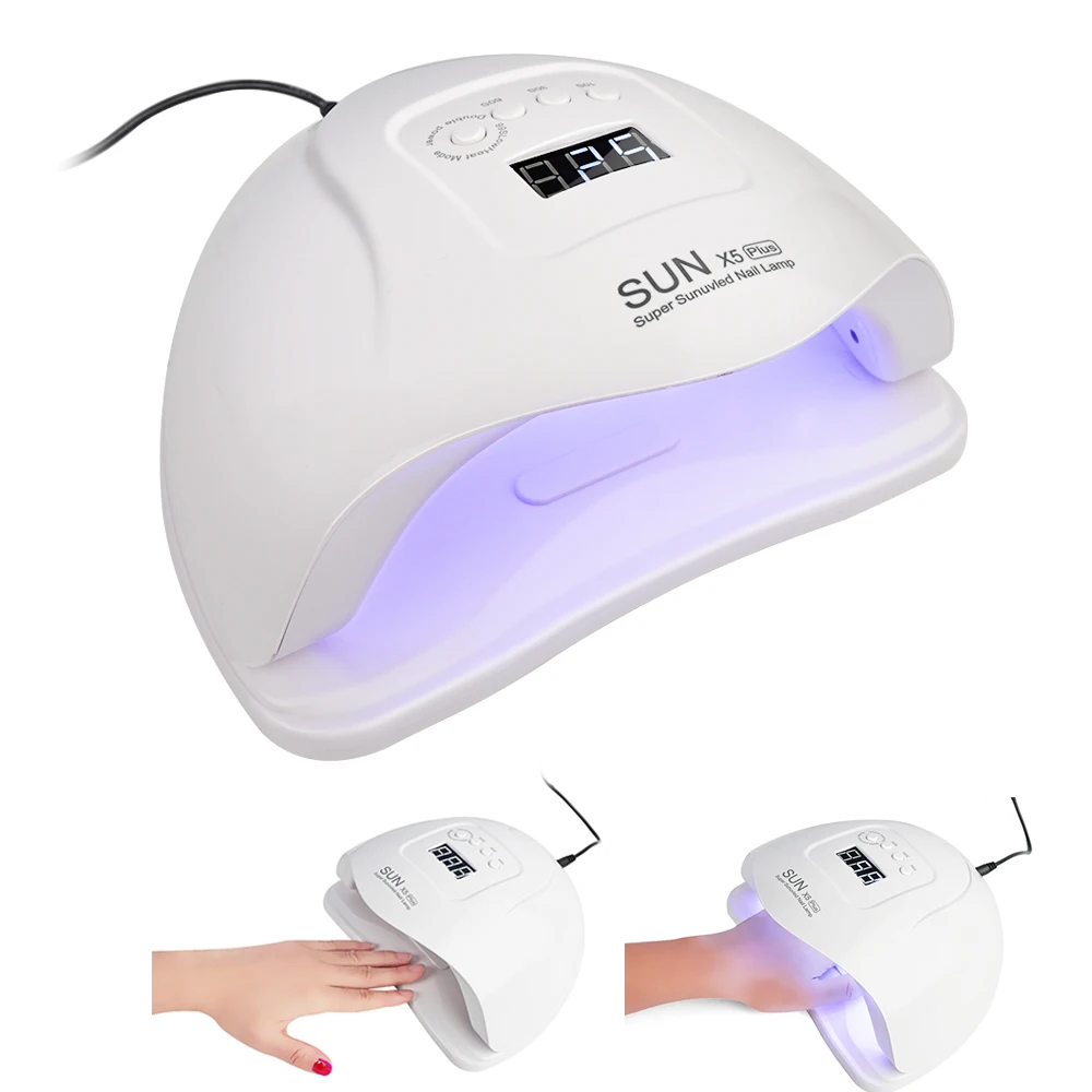 

Professional Gel Polish Light 80W UV LED Lamp Nail Dryer with 4 Timer Setting, White