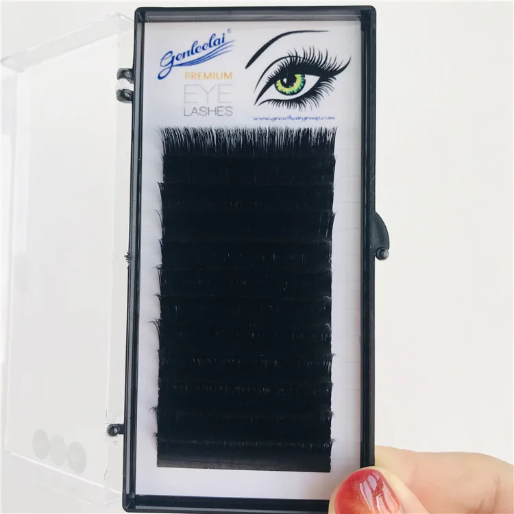 

Genleelai Wholesale Volume Lash Extension Supplies Private Label Faux Mink Lashes Silk Eyelashes Individual Eyelash Extensions