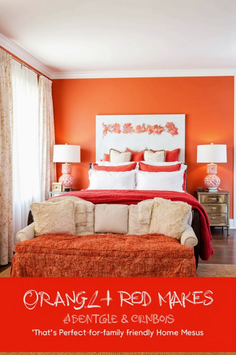 orange red makes the spicy combo that s perfect for family friendly home decor