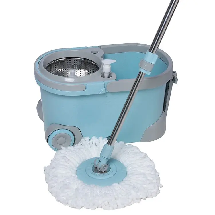 

Household microfiber cleaning spin mop sets with spin and dry mop bucket, Customized product color