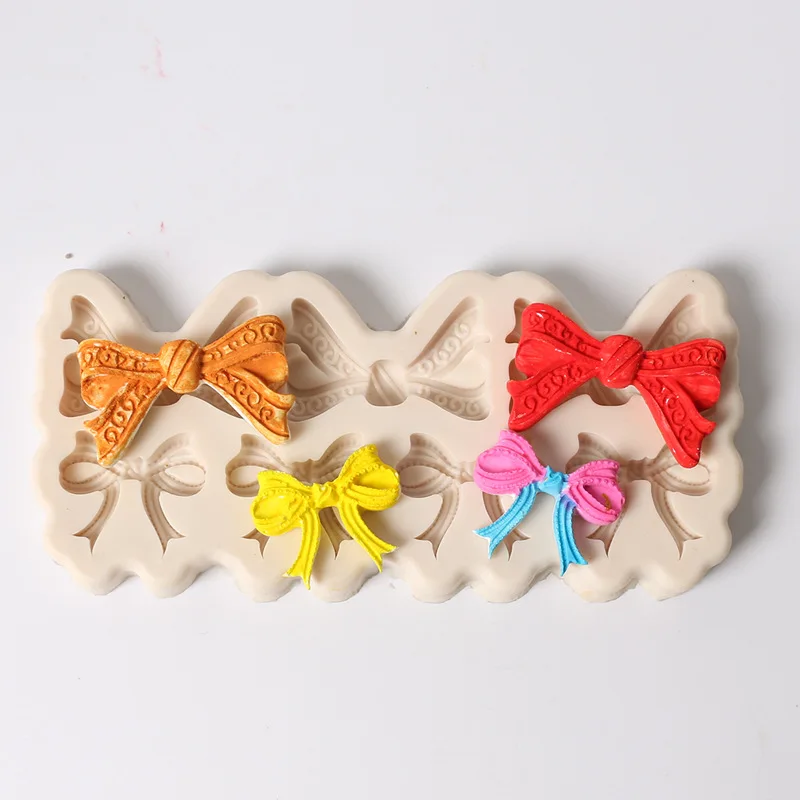 

DIY Baking Tools 7 Bowknot Fondant Cake Decoration Chocolate Cake Clay Silicone mold for Baking Pastry Accessories Supplies