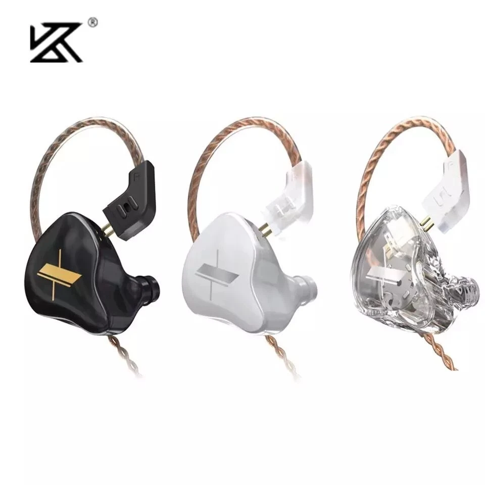 

Newest KZ EDX Earphones 1 Dynamic HIFI Bass Earbuds In Ear Monitor Headphones Sport Noise Cancelling Headset