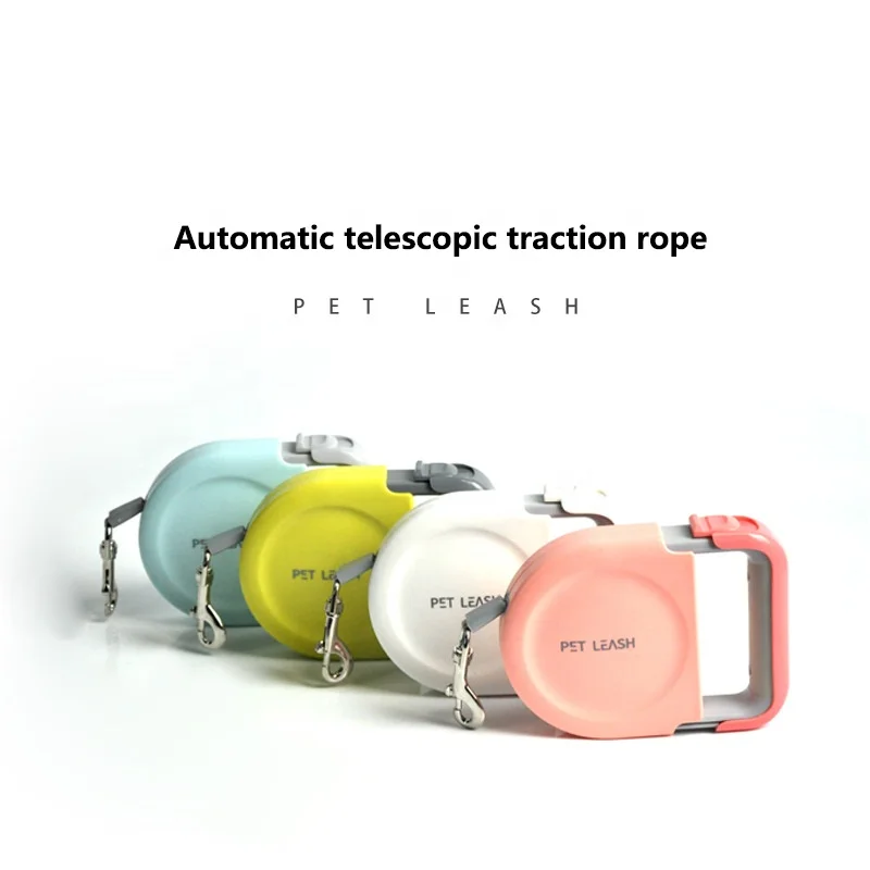 

Adjustable Portable Pet Outdoor Walking Traction Rope New Type Automatic Retractable Dog Leash, As picture