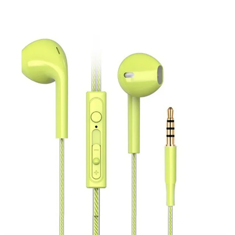 

2020 new 3.5mm jack headset ear mini hands free earbuds Noise Isolating Earphones Built-in Microphone