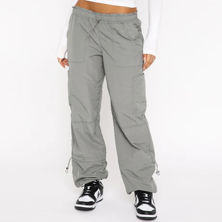 

2024 New Arrival Comfy Cotton Woman Pants Streetwear Trousers Causal Baggy Cargo Pants For Women