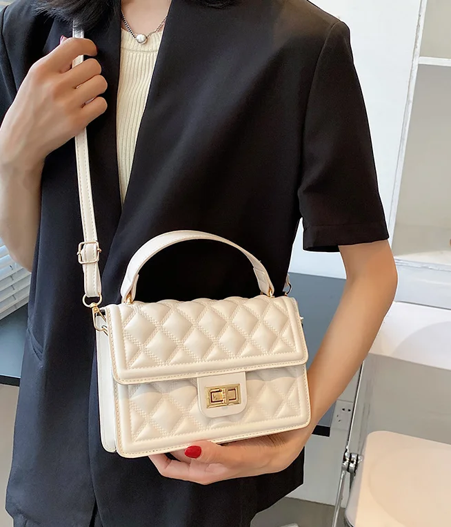 

2021 Summer Rhombus Small Package Fashion New Shoulder Handbag Simple Crossbody Bag