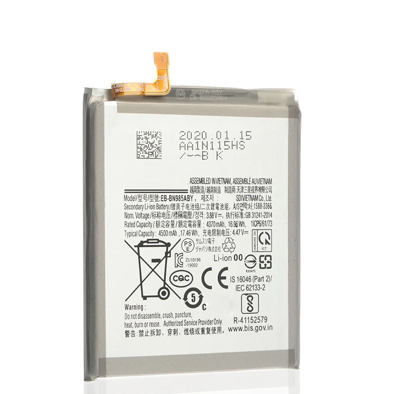 

for Samsung Note 20 Ultra Note20 Ultra Batteries for Samsung Original EB-BN985ABY 4500mAh Battery NOTE 20 Ultra