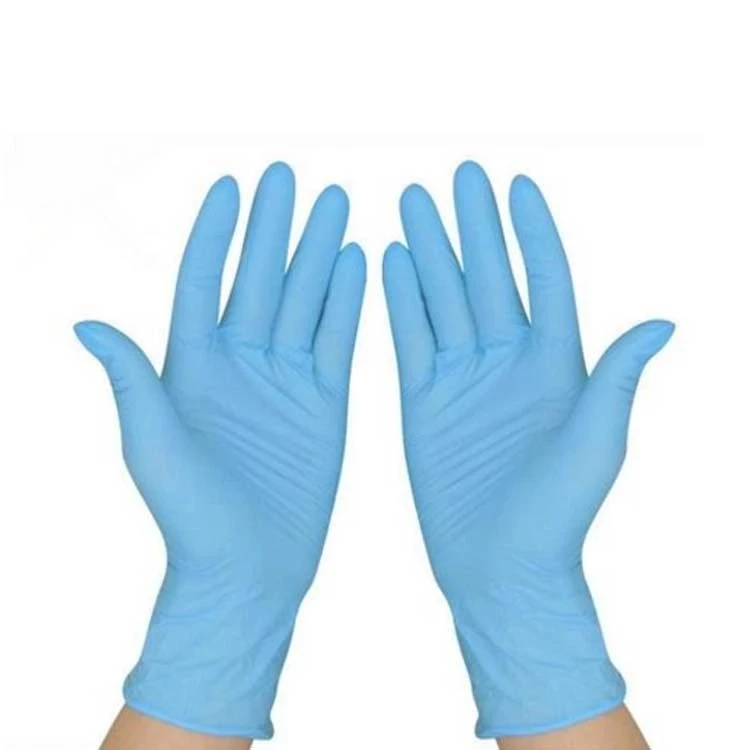 

4mil nitrile gloves for non-medical guantes de nitrilo cajas, Sky blue,dark blue