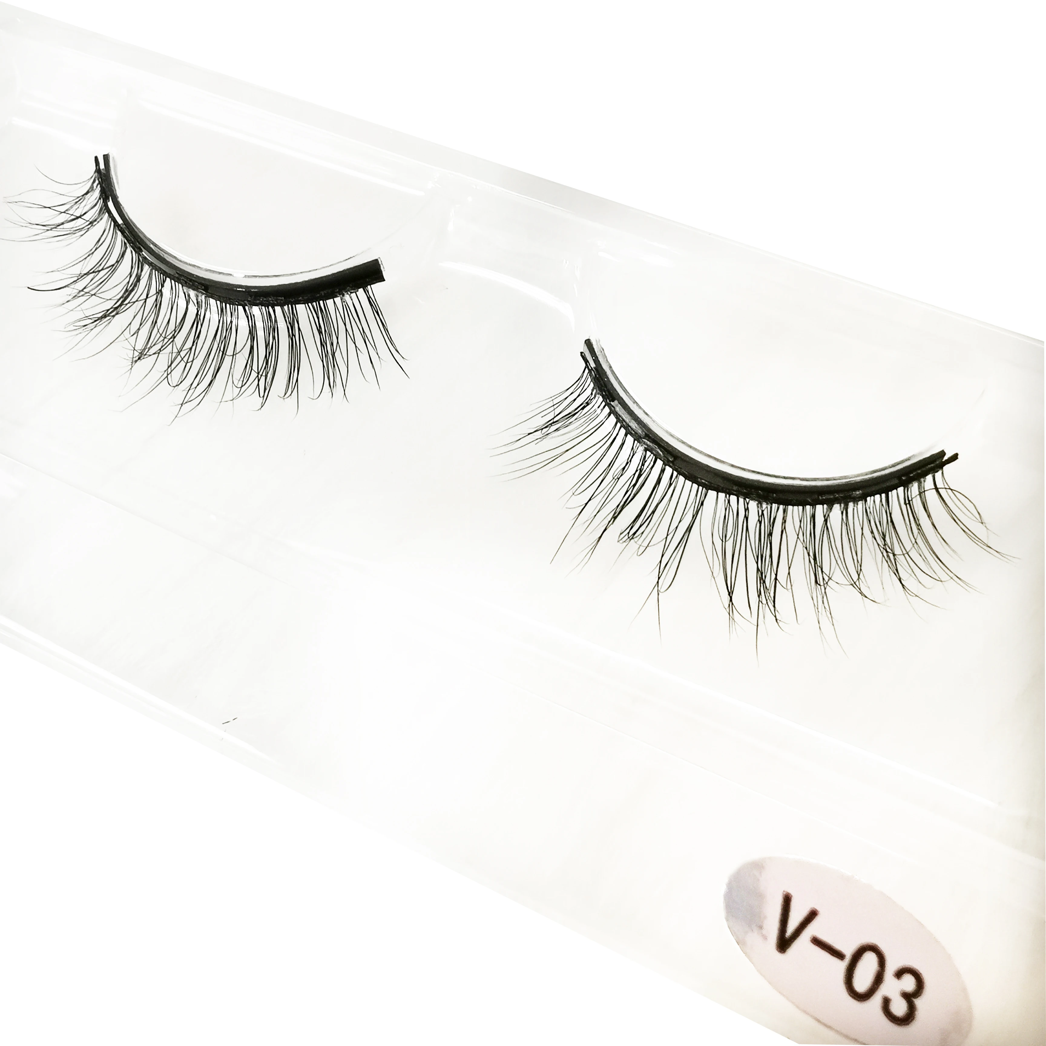 

hot selling 3d magnetic eyelashes with eyeliner with eyelash packaging box custom, Natural black