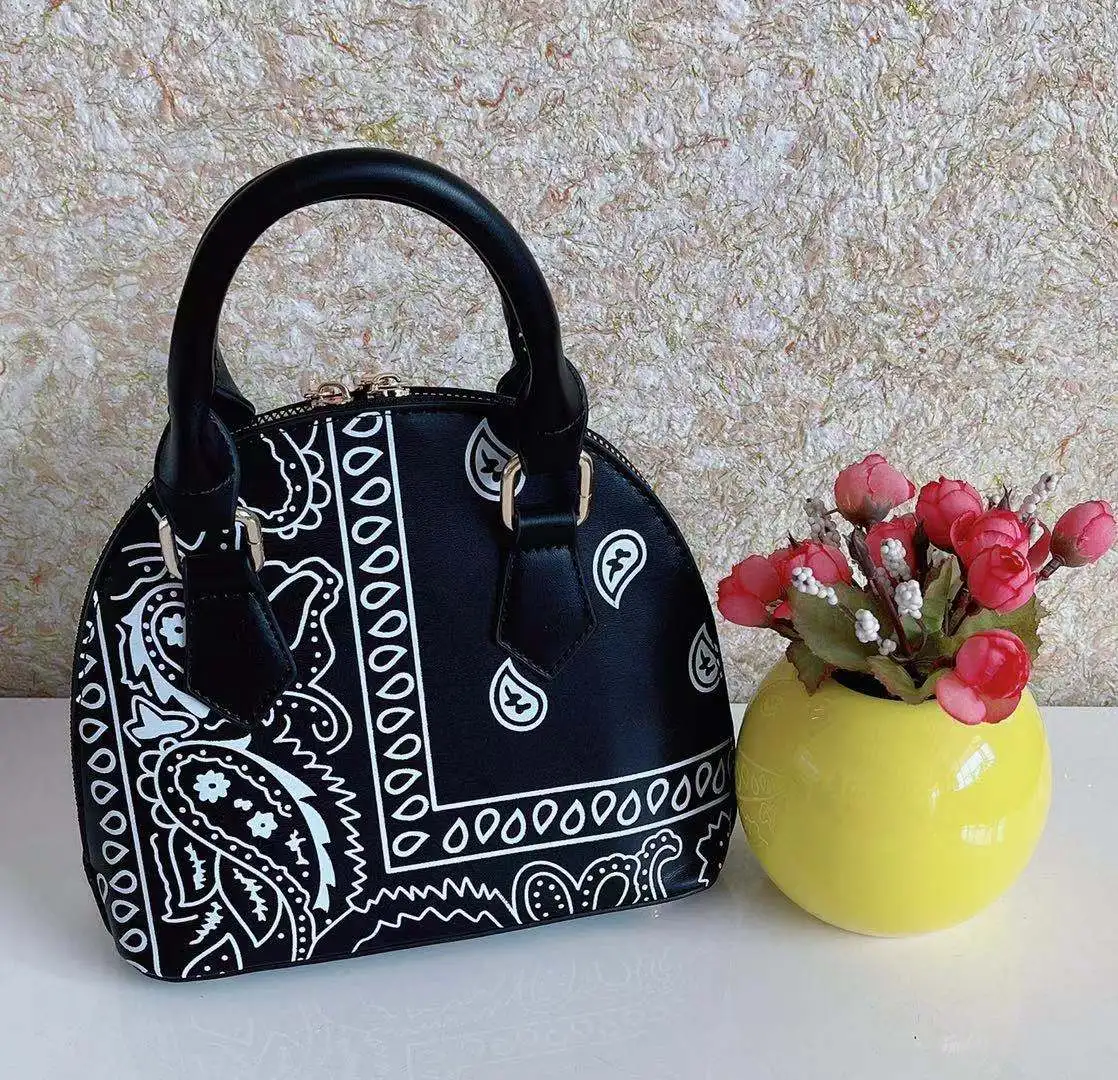 

Ladies Trendy Prined Handbag Fashion Shoulder Bandana Purse 2021 Handbags