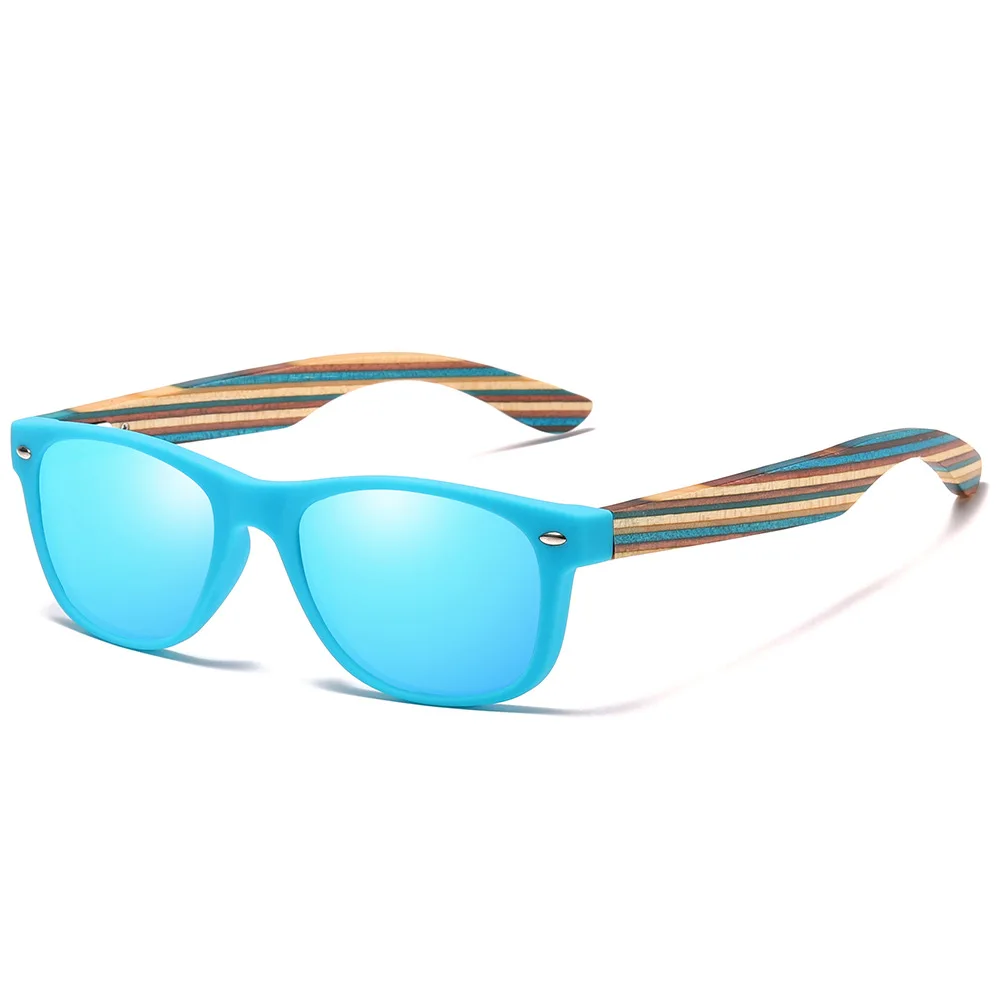

New Fashion E-friendly Natural Wood Frame Eyeware Wooden Polarized Sunglasses Shades Men, As pictures show