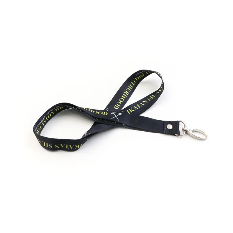 

personalize custom sublimation solid color waterproof neck strap lanyard