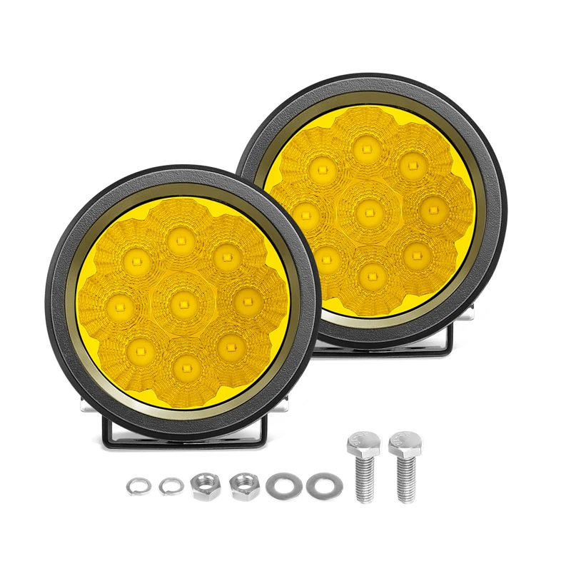 

2021 Led Car Lights Fog Lamp  Round Flood 27 Watt Farming Led Work Light