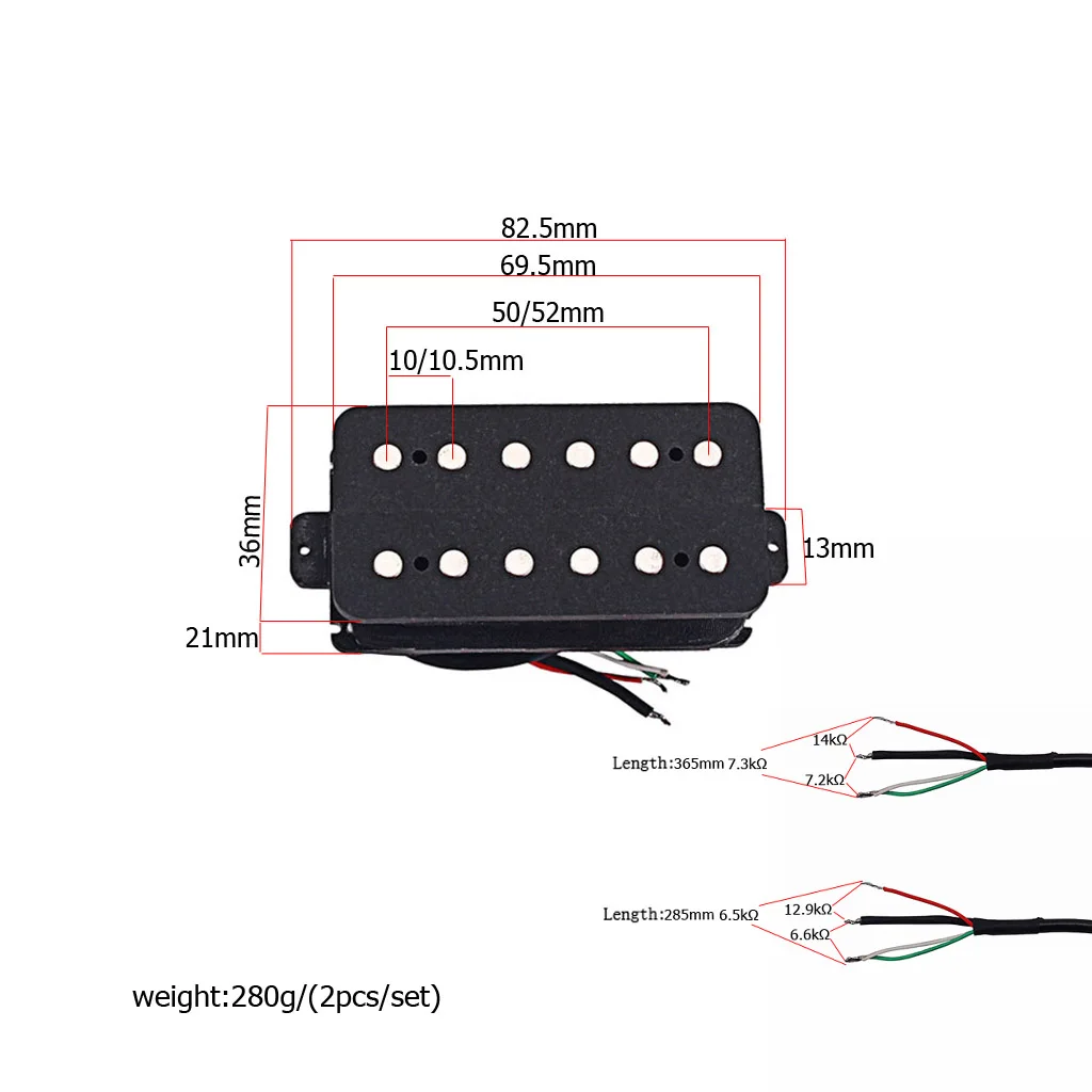 Tom Anderson Neck And Bridge  Humbucker Electric Guitar Replacement Pickup  GMC80