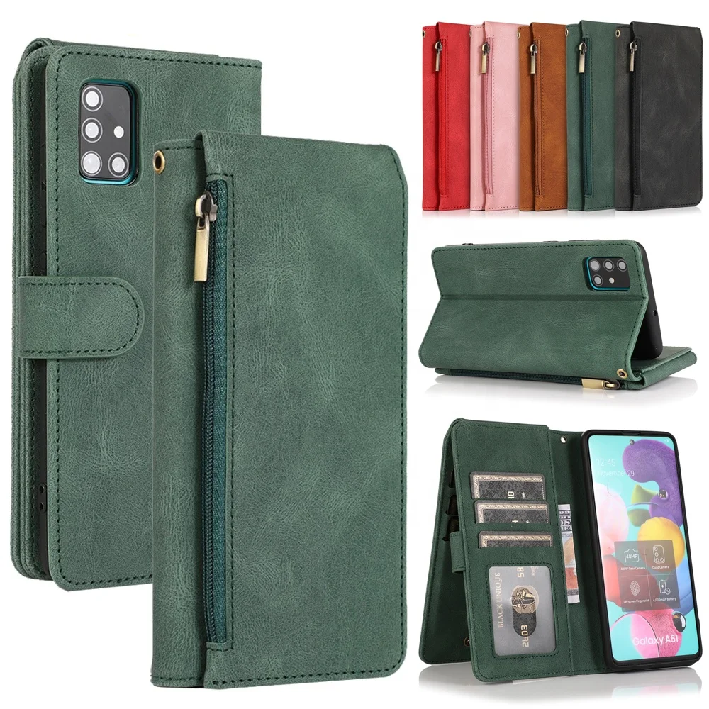 

Zipper Wallet Case For Samsung Galaxy A52 A72 A51 A71 A12 A32 A42 A21 A50 A70 A30 S A31 A11 A20 A10 E Leather Cards Phone Cover