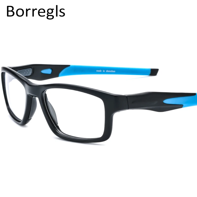

Borregls TR90 Sports Optical Glasses Frame Men Square Eyewear Spectacles Basketball Myopia Outdoor Eyeglasses 17204