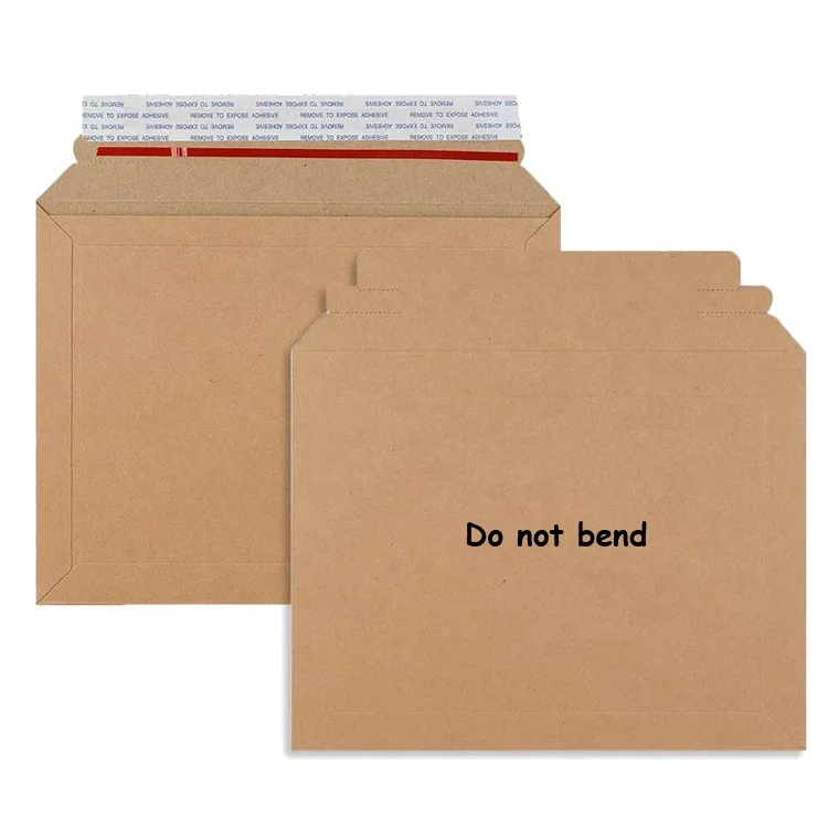 B4 And B5 Rigid Mailers Do Not Bend Calendar Art Prints Packaging Self Sealing White Cardboard
