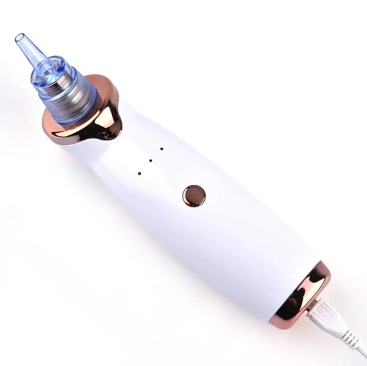 

Beauty device skin pore vacuum cleaner comedone extractor acne blackhead remover, White