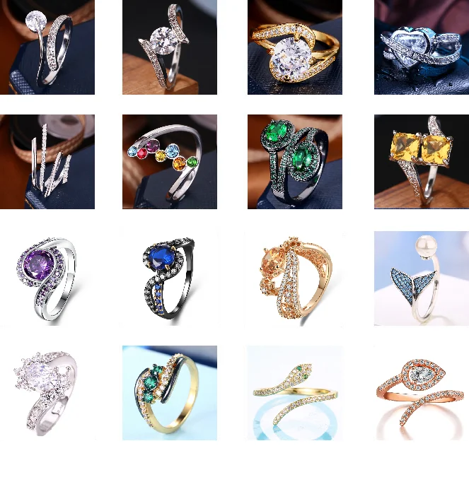 gold plated brass open ring