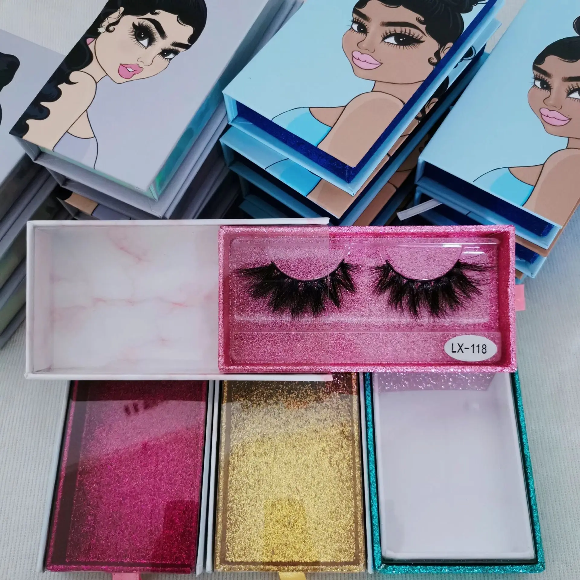 

Wholesale eyelash vendor the cheapest price 5D mink eyelashes with personalized mink eyelashes