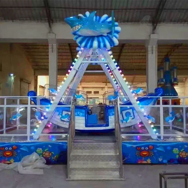 
Hot sale outdoor amusement park rides kiddie game swing ride mini pirate ship for kids 