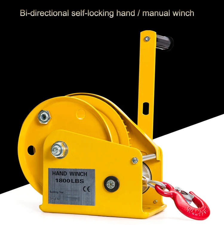 Portable Hand Operated Cable Manual Winch Cable Pulling Winch - Buy ...