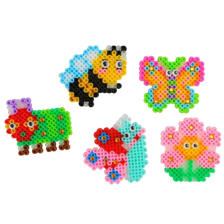 Nontoxic Diy Plastic Hama Perler Beads 5mm Kids Kits Toys Ironing